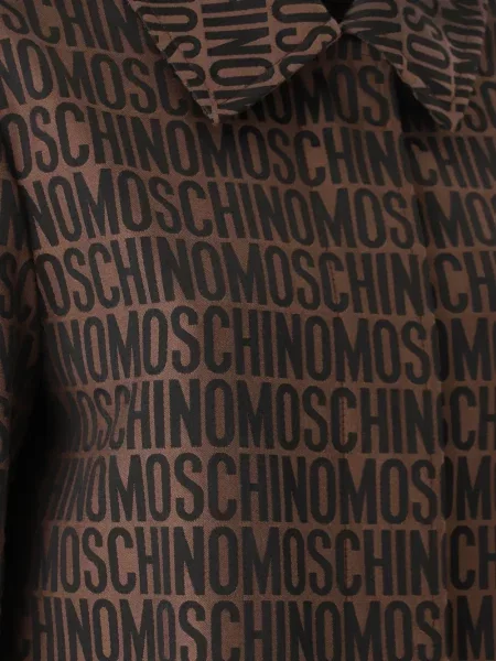 Esőkabát Moschino autogrammal barna