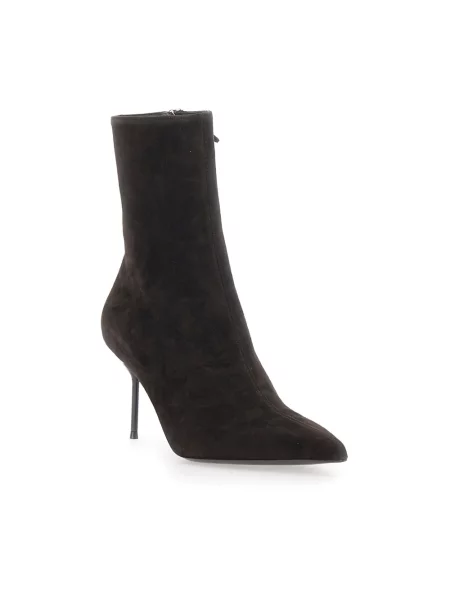 Buty do kostki Paris Texas skórzane brązowe