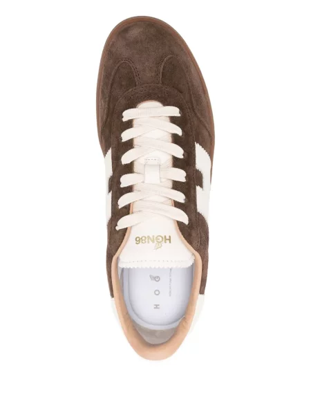 Sneakerși Hogan din piele de căprioară maro