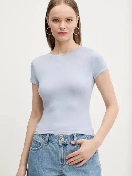 Тениска Hollister Co. синьо