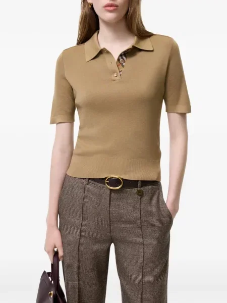 Tricou polo Burberry de lână