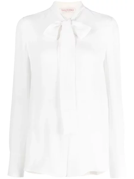 Svilena bluza Valentino Garavani bijela
