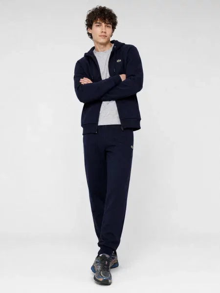 Pantaloni Lacoste conici albastru