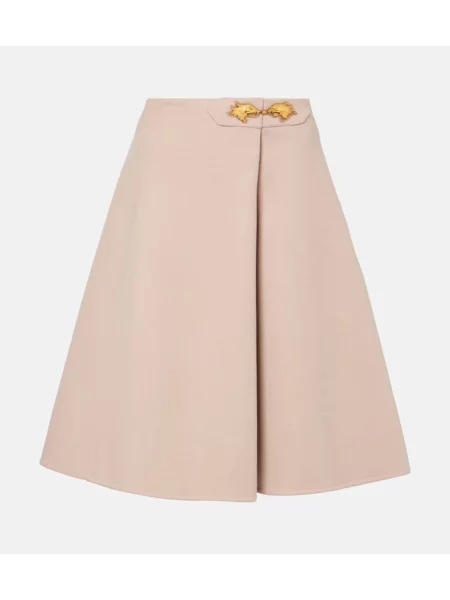 Volneno midi krilo Valentino roza