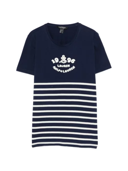 Tricou Lauren Ralph Lauren cu dungi albastru