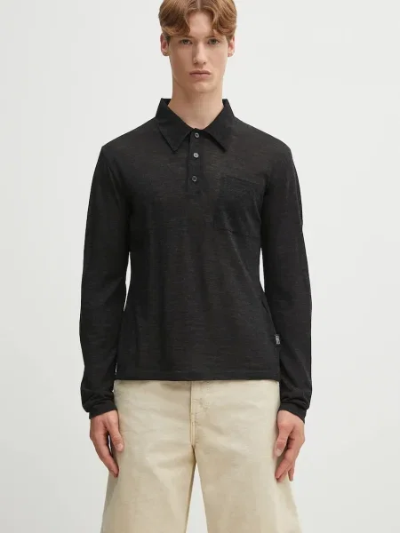 Tricou mânecă lungă Mm6 Maison Margiela de lână negru