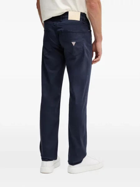Blugi Guess cu autograf albastru