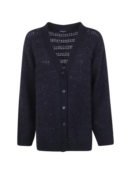 Cardigan Fabiana Filippi cu paiete tricotate negru