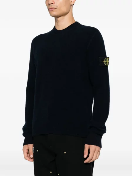 Pulover Stone Island cu strasuri albastru