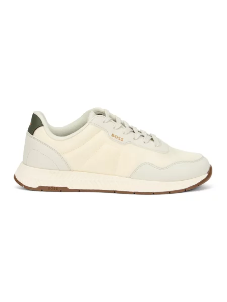 Sneakersy Boss skórzane białe