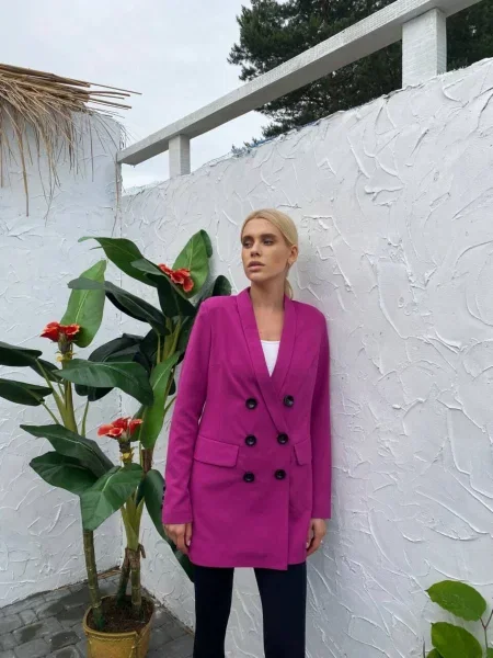 Піджак Milirud бавовна/поліестер фуксія