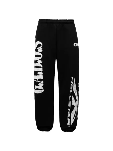 Pantaloni Hellstar cu imagine alergare negru