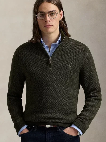 Polo Ralph Lauren pulover de lână verde