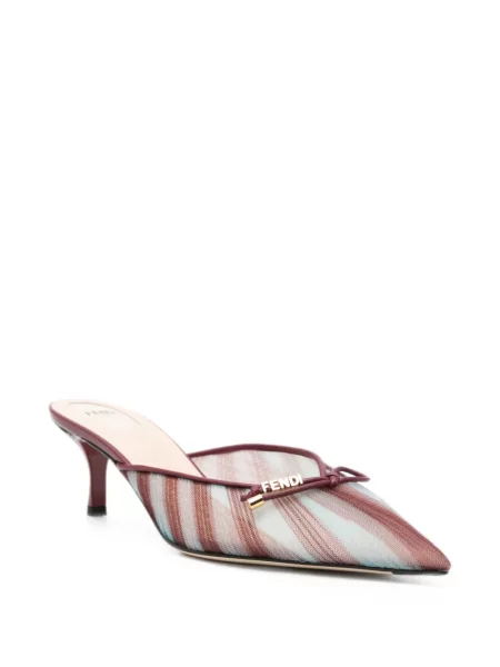 Mules Fendi červená