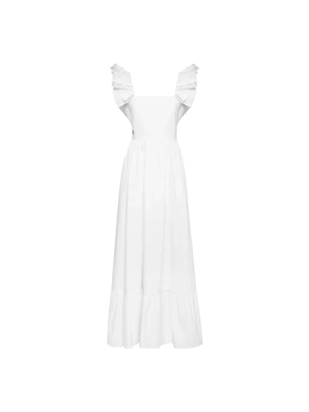Długa sukienka maxi Philipp Plein biała