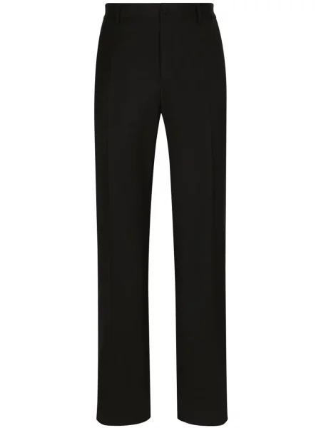 Pantaloni Dolce & Gabbana de lână negru