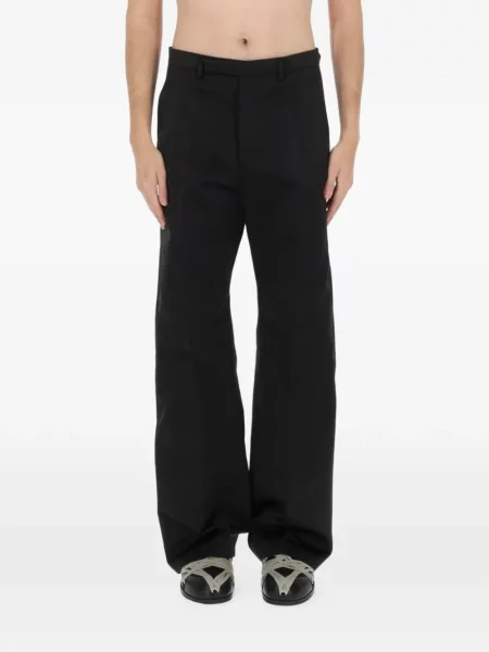 Pantaloni Rick Owens din crep negru