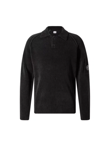 Sweter C.p. Company z okrągłym dekoltem czarny
