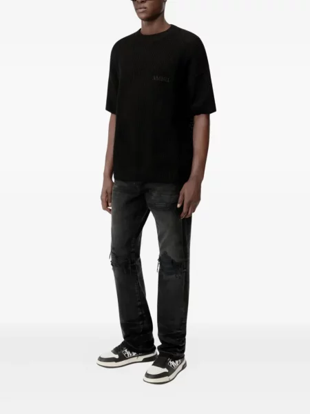 Tricou Amiri cu imagine negru