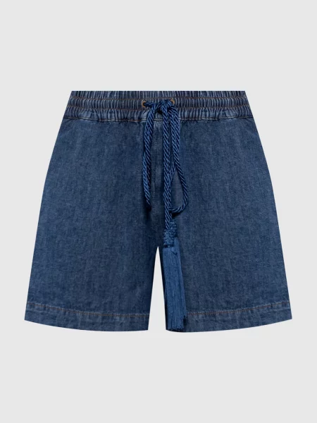 Джинсовые шорты Valentino синие