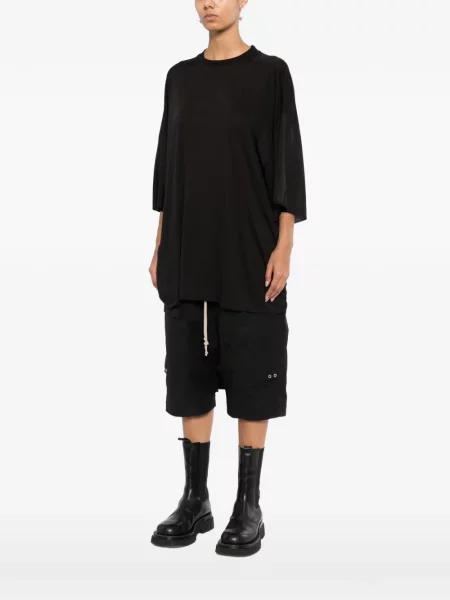 Тениска Rick Owens с кръгло деколте черно