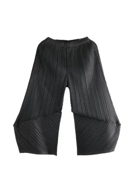 Pantaloni Pleats Please Issey Miyake negru