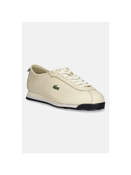 Sneakersy Lacoste skórzane beżowe
