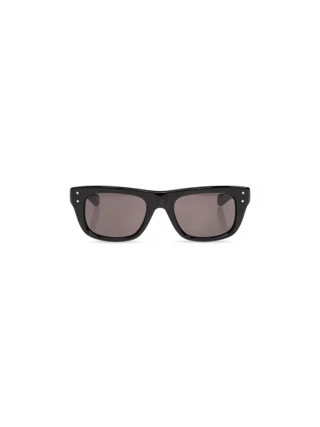 Lniane okulary przeciwsłoneczne Balenciaga czarne