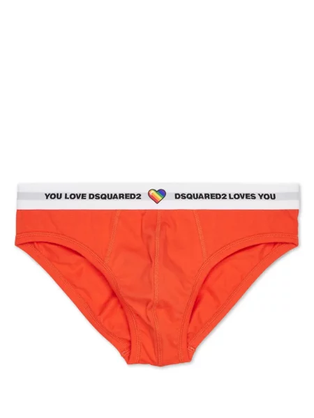 Zestaw majtek Dsquared2 z logo pomarańczowy