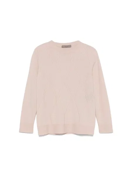 Bluza D.exterior z wzorem argyle różowa