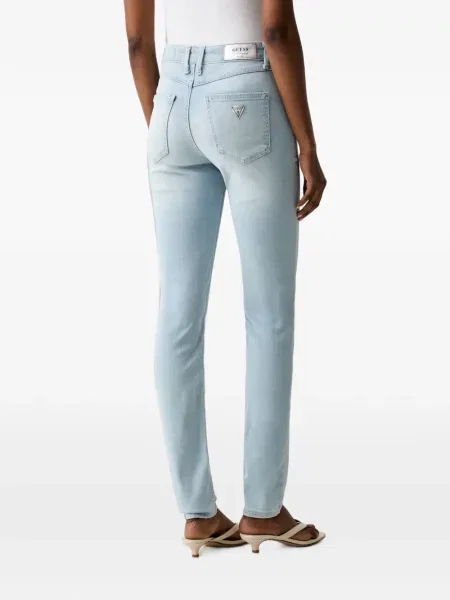 Blugi Guess cu autograf albastru
