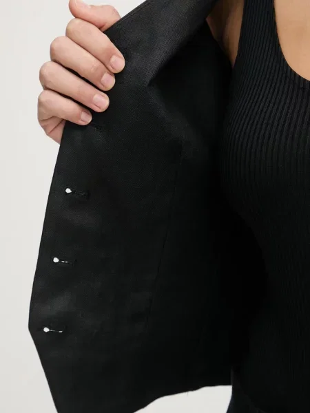 Weekend Max Mara однобортний жилет лляний PACE