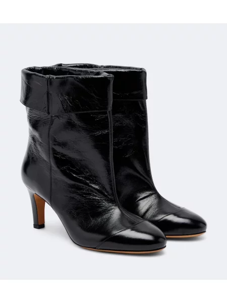 Cizme scurte Isabel Marant din piele negru