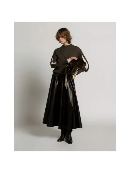 Sweter Alberta Ferretti wełniany zielony