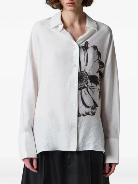 Cămașă Paul Smith cu imagine alb