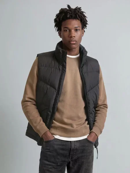 Утепленный джинсовый жилет Marc O'polo Denim черный
