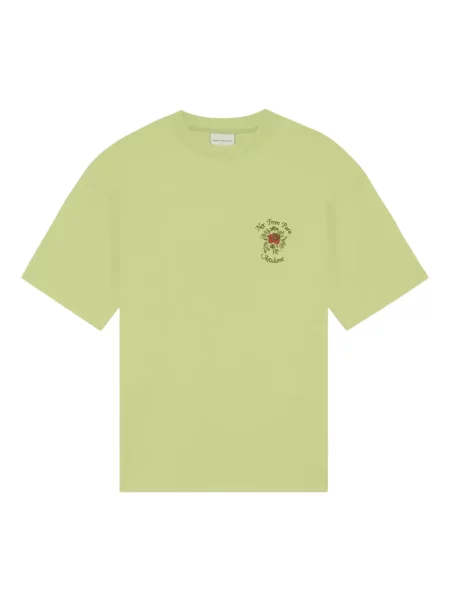 Tricou Drole De Monsieur cu model floral verde