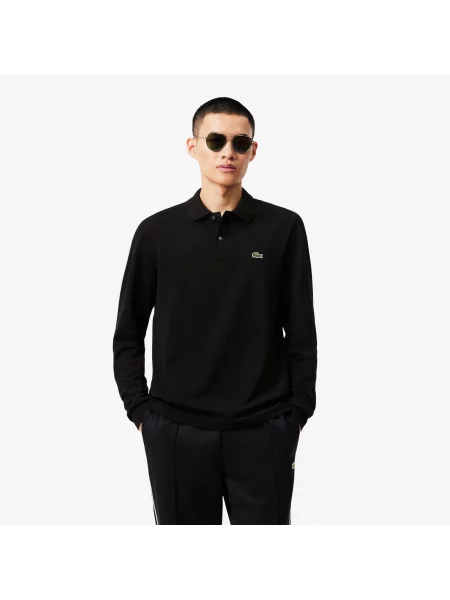 Поло Lacoste черное