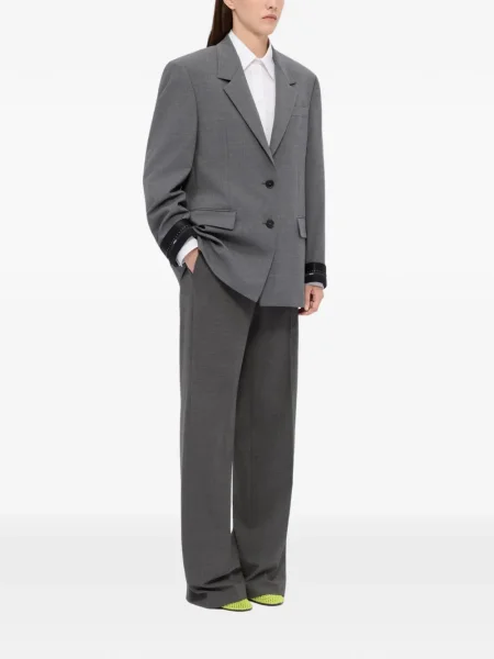 Pantaloni Msgm cu picior lat gri