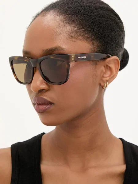 Слънчеви очила Saint Laurent SL зелено