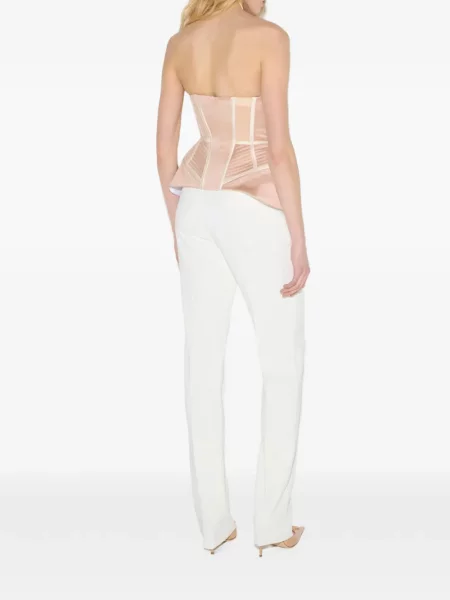 Top Elisabetta Franchi din satin roz