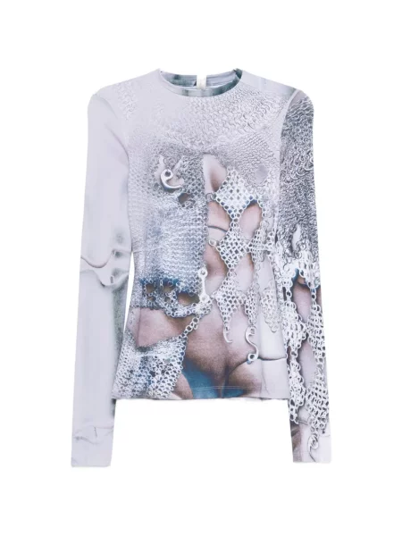 Tricou Victor Clavelly lung gri