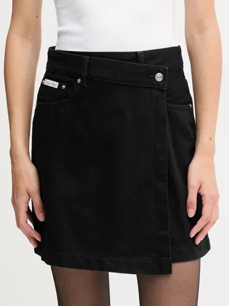 Calvin Klein Jeans Dżinsowa spódnica Kobiety jednolity 27 czarny