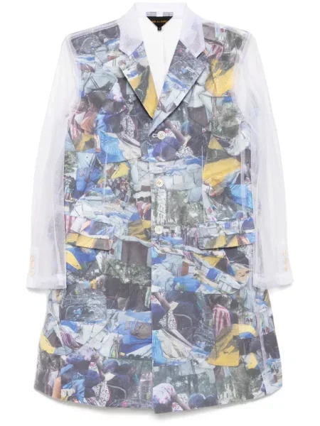Palton Comme Des Garçons cu imagine alb