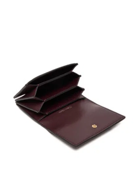 Maža Moteriška Piniginė Calvin Klein Emblem Aop Accordion Cardcase Vyšninė