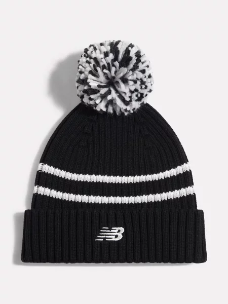 New Balance kapa s pomponom za djecu crna