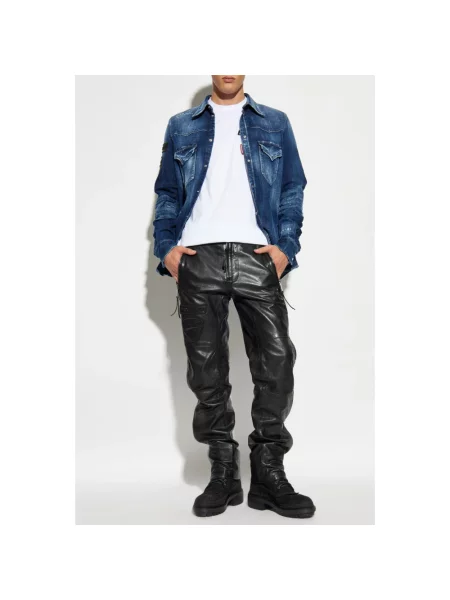 Koszula Dsquared2 niebieska
