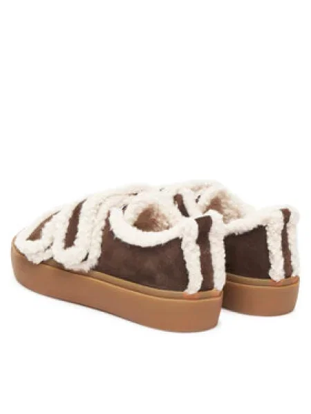 Sportcipők Inuikii Shearling Low Velcro barna