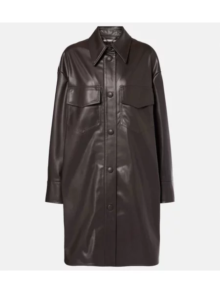 Prevelik plašč Stella Mccartney rjava