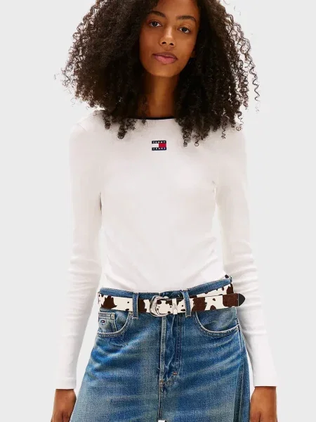 Лонгслів Tommy Jeans білий